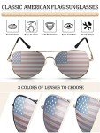 6 Pairs American Flag Beach Sunglasses Set