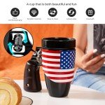 Patriotic Ceramic Coffee Mug for Men and Women