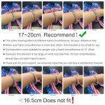 American Flag Bracelet - Silver Red White Blue