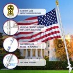 360° Spinning 6FT Tangle-Free Flag Pole