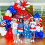 Red, White, and Blue Patriotic Balloon Garland Kit