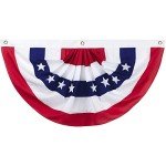 American Pleated Fan Flag - 3 x 6 Ft