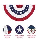 American Pleated Fan Flag - 3 x 6 Ft