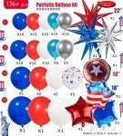 Red, White, and Blue Patriotic Balloon Garland Kit