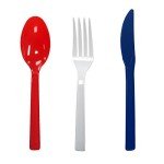 Patriotic Party Cutlery Set - 51 Piece Combo