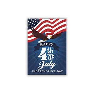 Happy 4th of July Patriotic Garden Flag