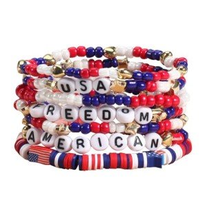 Americana Stretchy Bracelets for Independence Day