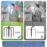 10 FT Heavy Duty Outdoor Flag Pole Kit