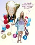 40-Inch Trump Gold Foil Balloon Decoration