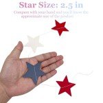 Red, White & Blue Star Garland for Celebrations