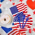 USA Flag Tableware Set for 25 Guests
