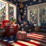 Red, White & Blue Star Garland for Celebrations