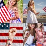 American Flag Temporary Tattoos for 4th of July