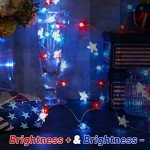 Battery Operated Red, White, and Blue String Lights