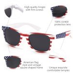 American Flag Square Sunglasses for July 4th