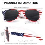 American Flag Square Sunglasses for July 4th