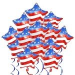10-Pack Red, White & Blue Patriotic Balloons