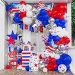 10-Pack Red, White & Blue Patriotic Balloons