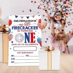 Patriotic 1st Birthday Invitations - Set of 20