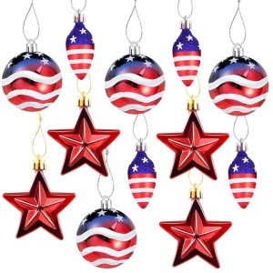 12 Patriotic Hanging Ornaments for Independence Day