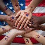 102 PCS American Flag Temporary Tattoos for Celebrations