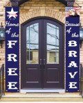 Patriotic Porch Sign & Banner for Celebrations