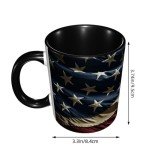 Eagle USA Flag Funny Coffee Mug - 11oz