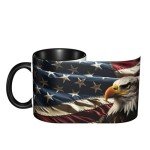 Eagle USA Flag Funny Coffee Mug - 11oz