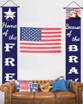 Patriotic Porch Sign & Banner for Celebrations