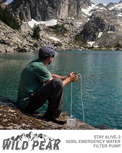 Wild Peak Outdoor Tactical Water Filter Pump