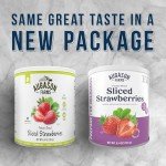 Augason Farms Freeze-Dried Sliced Strawberries, 18 Servings