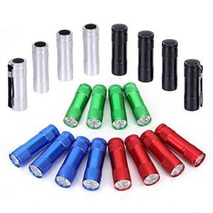 20-Pack LED Flashlights with Lanyard & Batteries