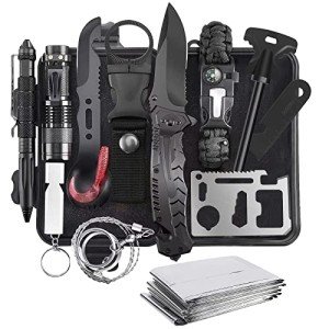 16-in-1 Survival Gear Kit for Outdoor Adventures