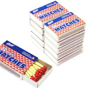 32-Count Strike-On-Box Matches - 10 Packs