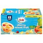 Dole Cherry Mixed Fruit Bowls - 12 Pack