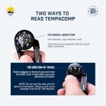 Sun Company Ball Compass and Thermometer Carabiner