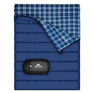 Cotton Flannel Double Sleeping Bag for Camping