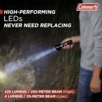 Coleman 325m LED Flashlight with Battery Guard