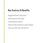 54-Inch Red Shingle Removal Shovel by Guardian