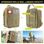160-Piece Survival Kit with Molle Bag, Green
