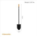 Fiskars Heavy Duty Garden Shovel with Straight Handle