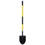 Heavy Duty 56-Inch Gardening Shovel with Fiberglass Handle
