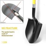 Heavy Duty 56-Inch Gardening Shovel with Fiberglass Handle