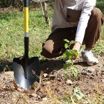 Heavy Duty 56-Inch Gardening Shovel with Fiberglass Handle