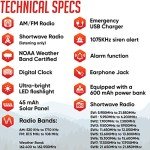 NOAA Weather Radio: Hand Crank, Solar, Portable