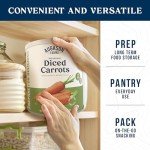 Augason Farms Dehydrated Diced Carrots - 216 Servings