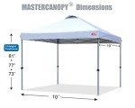 Durable 10x10 Pop-up Canopy Tent with Roller Bag
