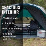 6-Person Waterproof Cabin Tent - Evergreen Design