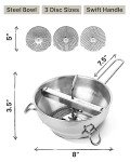 Stainless Steel Ergonomic Food Mill with 3 Discs