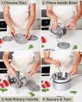 Stainless Steel Ergonomic Food Mill with 3 Discs